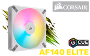 Corsair iCUE AF140 RGB Elite 140mm RGB PWM Fan — White - image 1