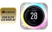 CORSAIR Elite LCD Upgrade Kit CW-9060067-WW — Ice Clear CPU Cooler Screen - image 1