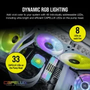 Corsair iCUE H100i Elite Capellix CPU Cooler - White | High Performance Liquid Cooling - image 14