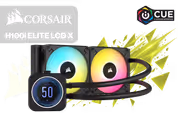 Corsair iCUE H100i Elite LCD XT 240mm Liquid CPU Cooler - image 1