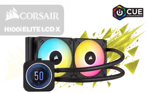 Corsair iCUE H100i Elite LCD XT 240mm Liquid CPU Cooler - Image 1
