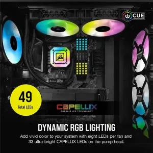 Corsair iCUE H115i Elite Capellix CPU Cooler - High Performance Liquid Cooling - image 9