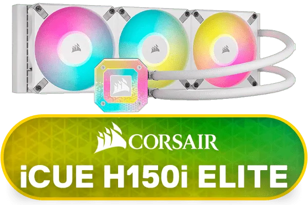 Corsair iCUE H150i Elite Capellix XT 360mm Liquid CPU Cooler - White