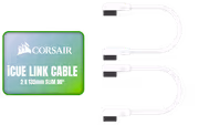 Corsair iCUE Link Cables CL-9011134-WW — 2×135mm Slim 90° White - image 1