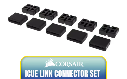 Corsair iCUE LINK Connector Set Black Corsair iCUE LINK Connector Set Black - Image 1