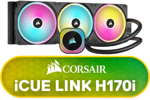 CORSAIR iCUE LINK H170i RGB Liquid CPU Cooler - Black