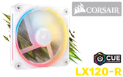 CORSAIR iCUE Link LX120-R RGB 120mm PWM Fan – White - image 1