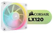 Corsair iCUE LINK LX120 RGB 120mm PWM Fan — White - image 1