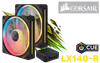 Corsair iCUE LINK LX140-R 140mm RGB Reverse Rotor Fan Kit - image 1