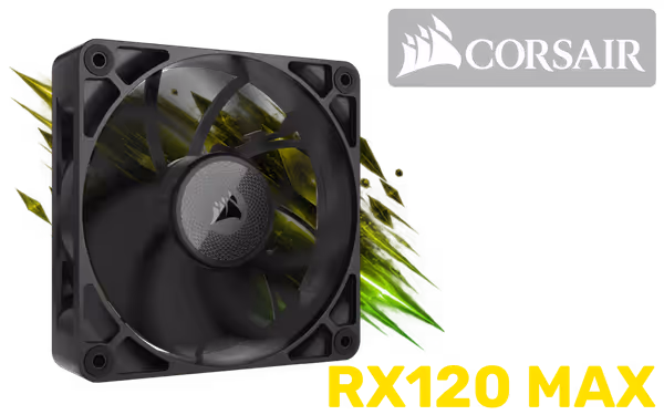 Corsair iCUE LINK RX120 MAX 120mm PWM High-Pressure Fan - image 1 Corsair iCUE LINK RX120 MAX 120mm PWM High-Pressure Fan - image 1