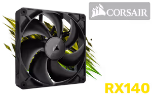 Corsair iCUE LINK RX140 140mm PWM Single Fan Expansion - Image 1
