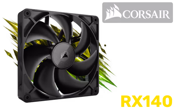Corsair iCUE LINK RX140 140mm PWM High-Pressure Fan - image 1 Corsair iCUE LINK RX140 140mm PWM High-Pressure Fan - image 1