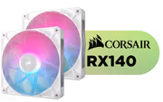 Corsair iCUE LINK RX140 RGB 140mm PWM Twin Fan Kit White - image 1