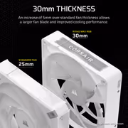 Corsair iCUE LINK RX140 MAX RGB 140mm PWM Fan - White - image 9