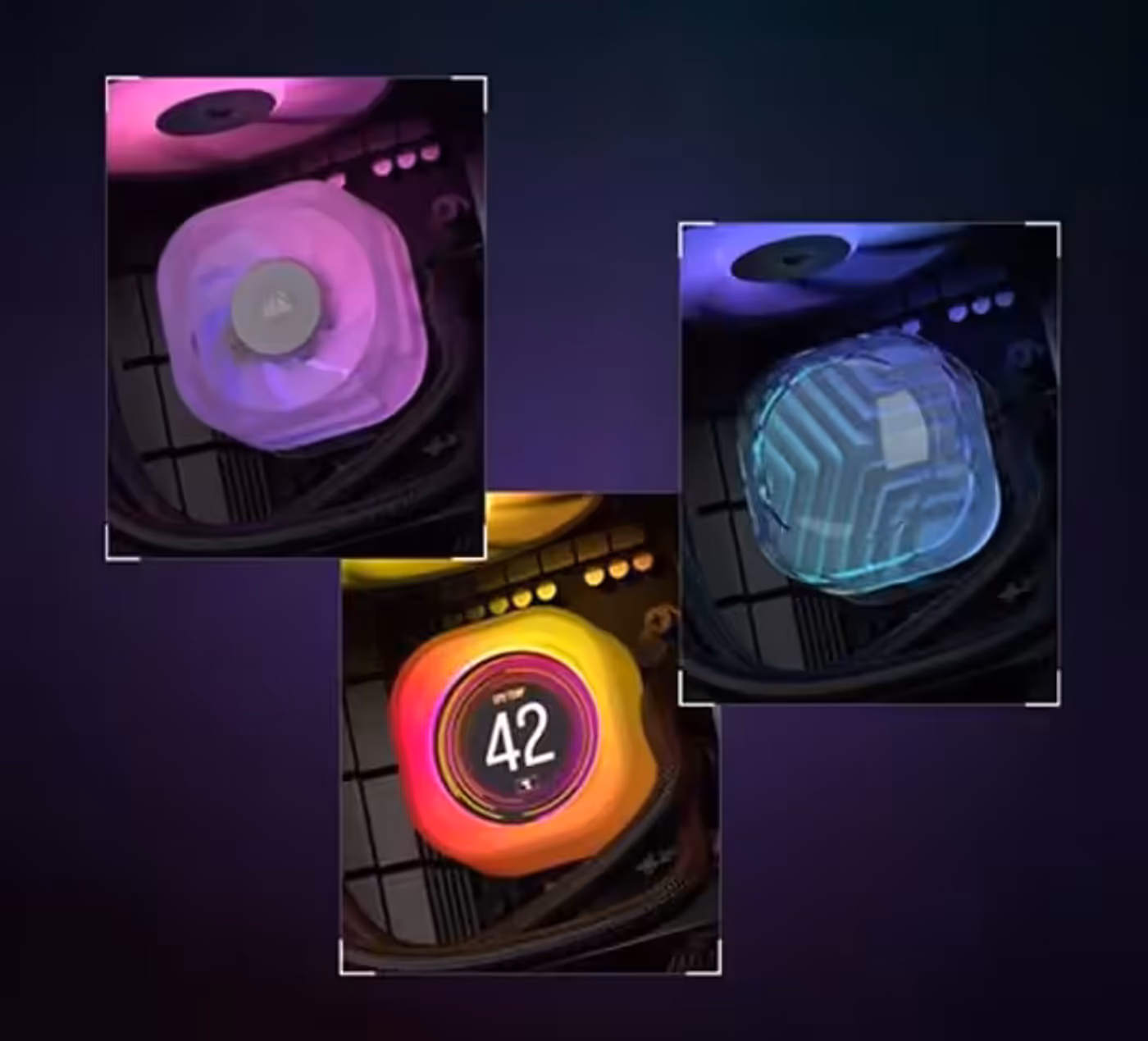 Capswap modular pump cap design for customizable AIO cooling