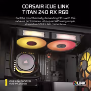 Corsair iCUE Link Titan 240 RX RGB 240mm AIO Liquid CPU Cooler - image 12