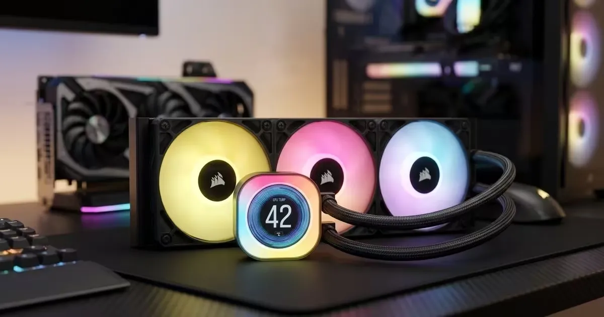 CORSAIR iCUE Link Titan 360 RX LCD 360mm AIO Cooler | Evetech