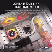 Corsair iCUE LINK TITAN 360 RX LCD White Liquid CPU Cooler - image 2