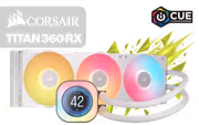 Corsair iCUE LINK TITAN 360 RX LCD White Liquid CPU Cooler - image 1