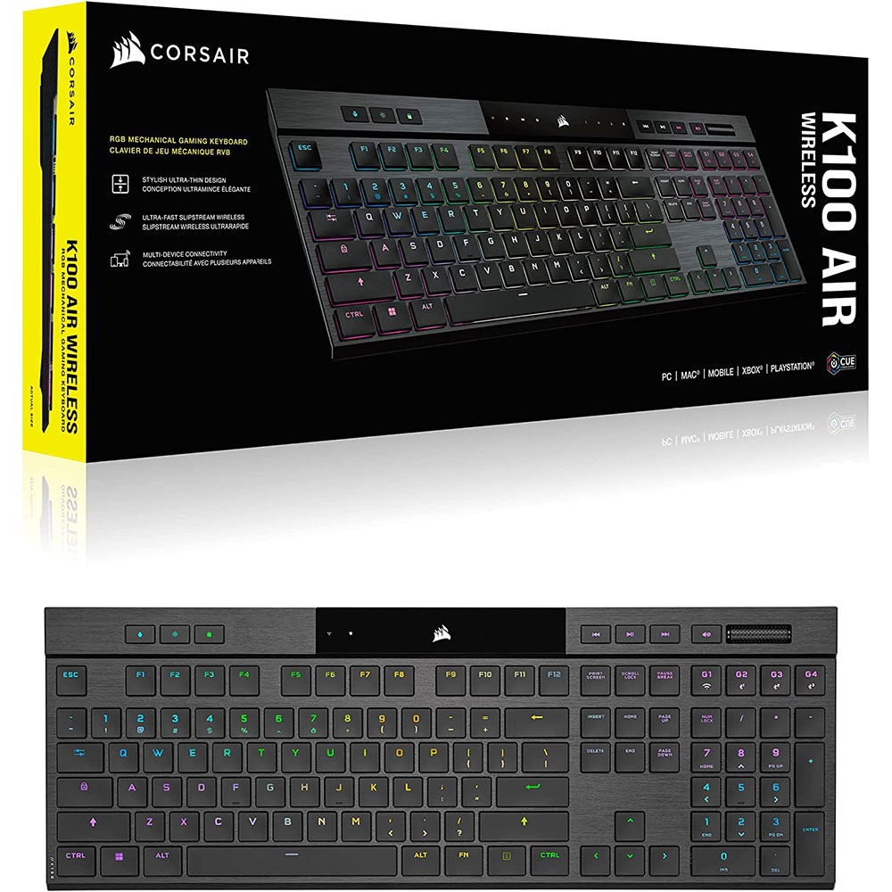 Corsair K100 AIR Wireless Mechanical Gaming Keyboard Black