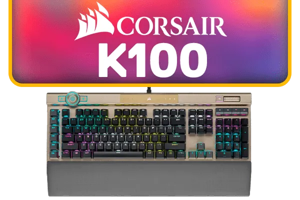 CORSAIR K100 Optical Mechanical Keyboard - Midnight Gold