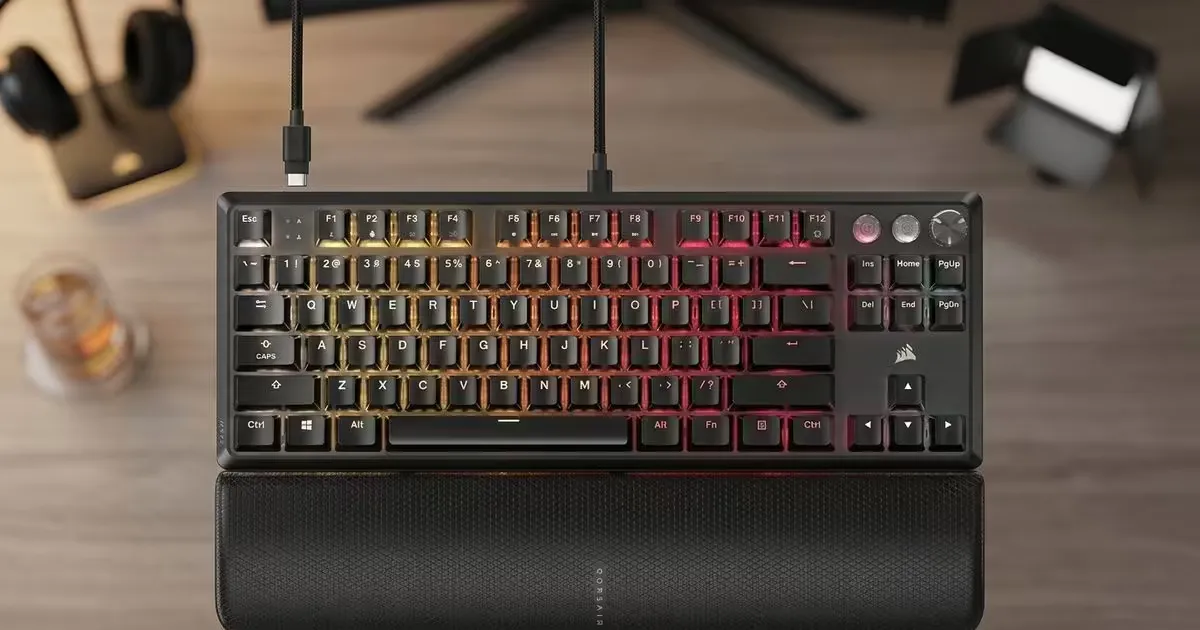 Corsair K70 PRO TKL RGB — Hall-Effect TKL Gaming Keyboard | Evetech