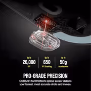 Corsair M75 AIR Wireless Mouse — 26,000 DPI, Ultra-Light - image 14