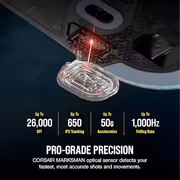Corsair M75 Wireless Gaming Mouse — 26,000 DPI, Lightweight - image 18