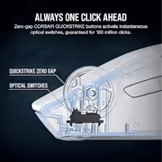 Corsair M75 Wireless White Gaming Mouse — 26,000 DPI, Lightweight - image 11