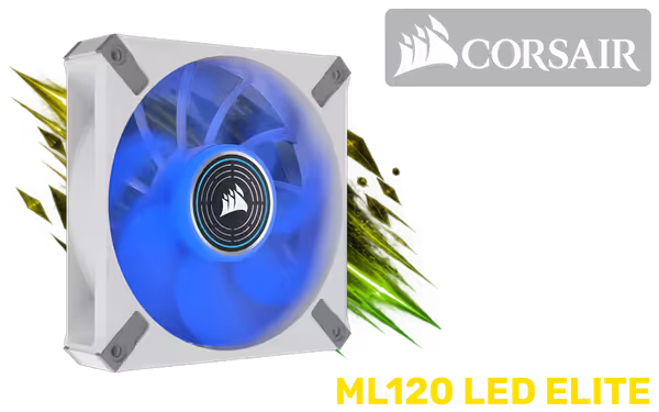 CORSAIR ML120 LED Elite CO-9050128-WW 120mm Blue LED Fan - image 1 CORSAIR ML120 LED Elite CO-9050128-WW 120mm Blue LED Fan - image 1