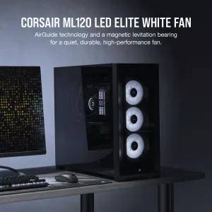 Corsair ML120 LED ELITE White Premium Fan - High Performance Cooling Solution - image 5