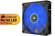 Corsair ML140 LED ELITE Blue Premium Fan - Quiet High-Performance Cooling - image 1