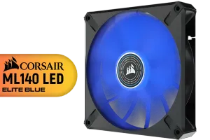 Corsair ML140 LED ELITE Blue Premium Fan - Quiet High-Performance Cooling - image 1