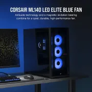 Corsair ML140 LED ELITE Blue Premium Fan - Quiet High-Performance Cooling - image 12