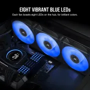 Corsair ML140 LED ELITE Blue Premium Fan - Quiet High-Performance Cooling - image 9