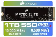 Corsair MP700 Elite 1TB NVMe PCIe Gen5 M.2 SSD - Fast Storage Solution - image 1