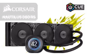 Corsair Nautilus 360 RS LCD 360mm Black AIO Liquid CPU Cooler - image 1
