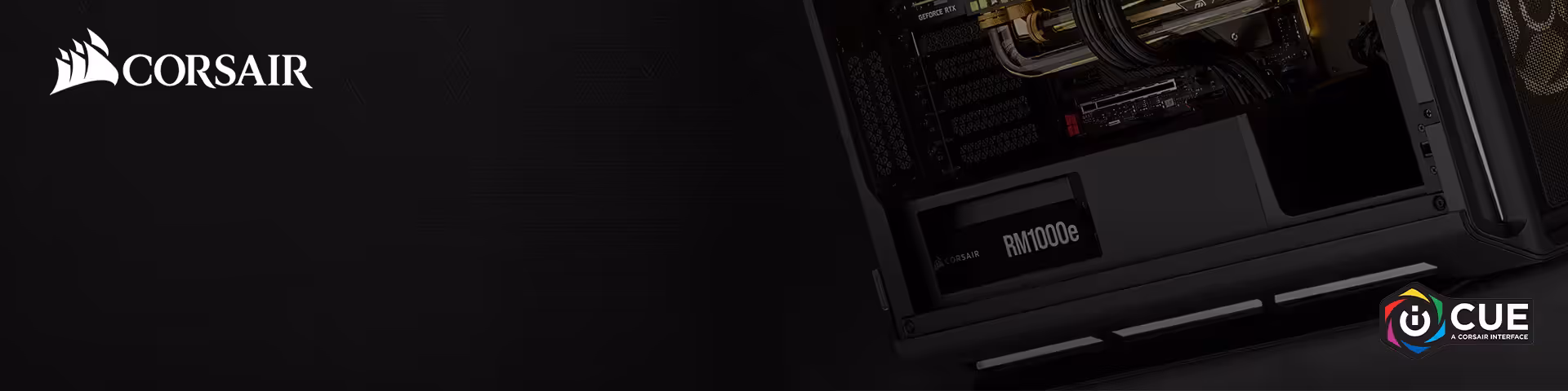 Corsair fully modular ATX power supply with its cable set