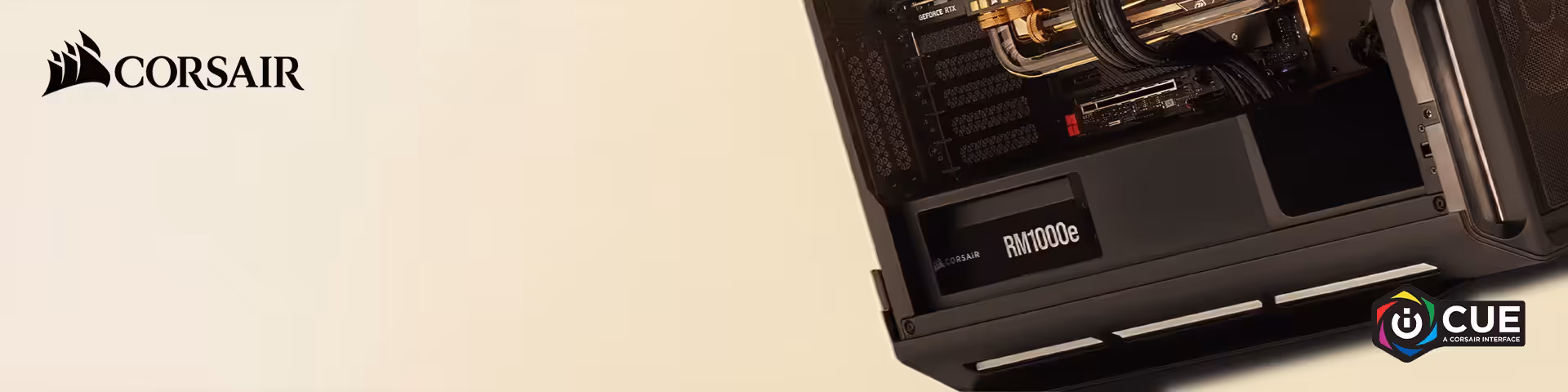 Corsair fully modular ATX power supply with its cable set