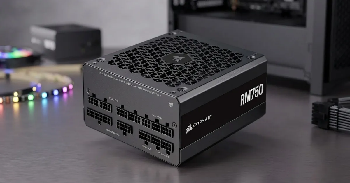 Corsair RM750 750W 80 Plus Gold Fully Modular ATX PSU | Evetech