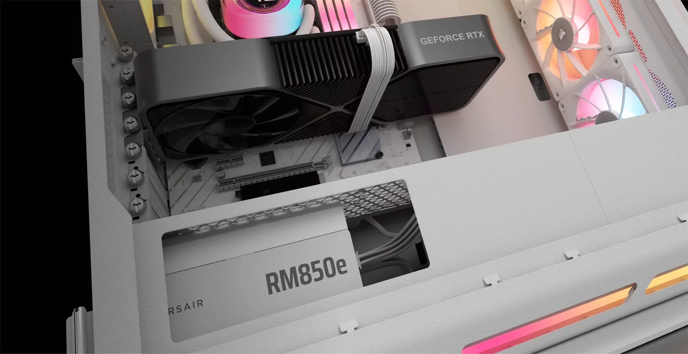 CORSAIR RM850e 850W White ATX 3.1 Modular PSU | Evetech