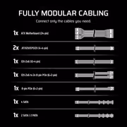 CORSAIR RM850e 850W White ATX 3.1 Modular PSU - image 2