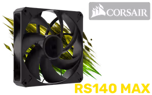 Corsair RS140 MAX 140mm PWM Thick Single Fan - Single - Image 1