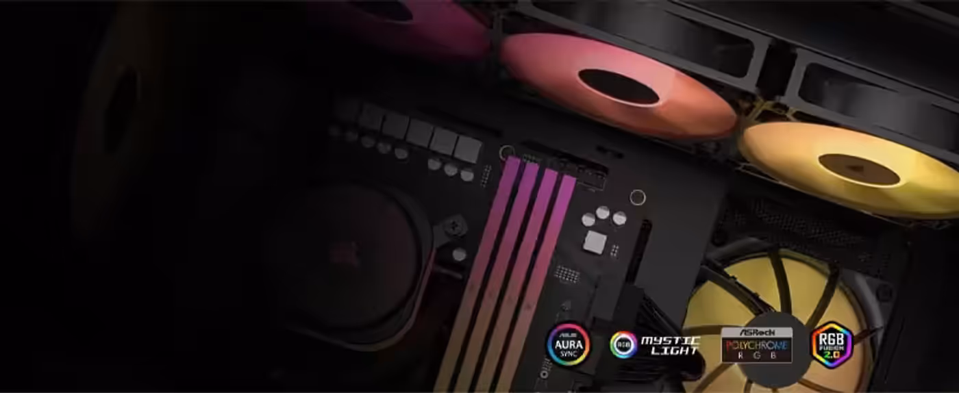 RS120 ARGB fans connected directly to a motherboard
