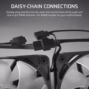 Corsair RS120 ARGB 120mm PWM Fan — White, Daisy‑chainable - image 9