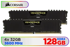 Corsair Vengeance LPX 128GB 3600MHz DDR4 Memory | High Performance