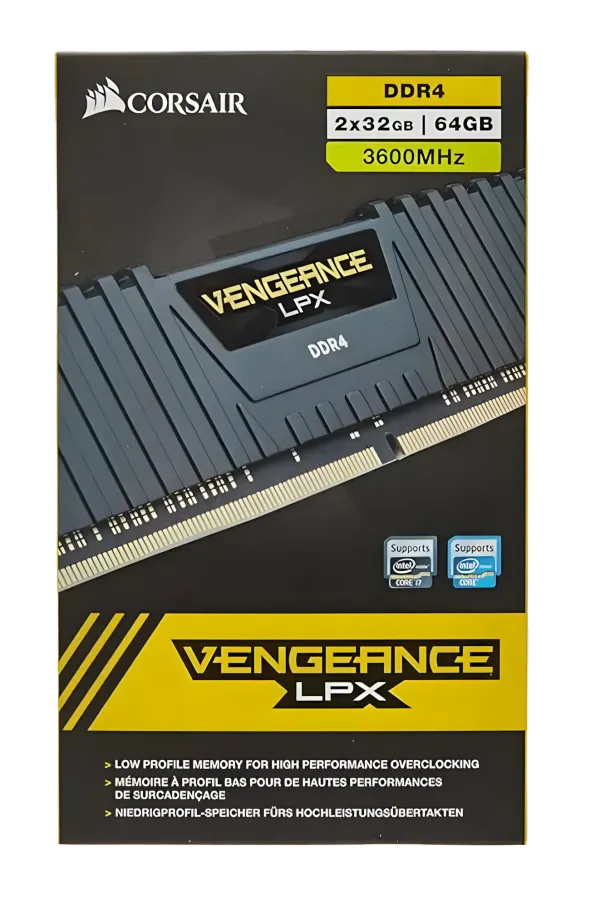Corsair Vengeance LPX 64GB 3600MHz DDR4 Memory - High Performance