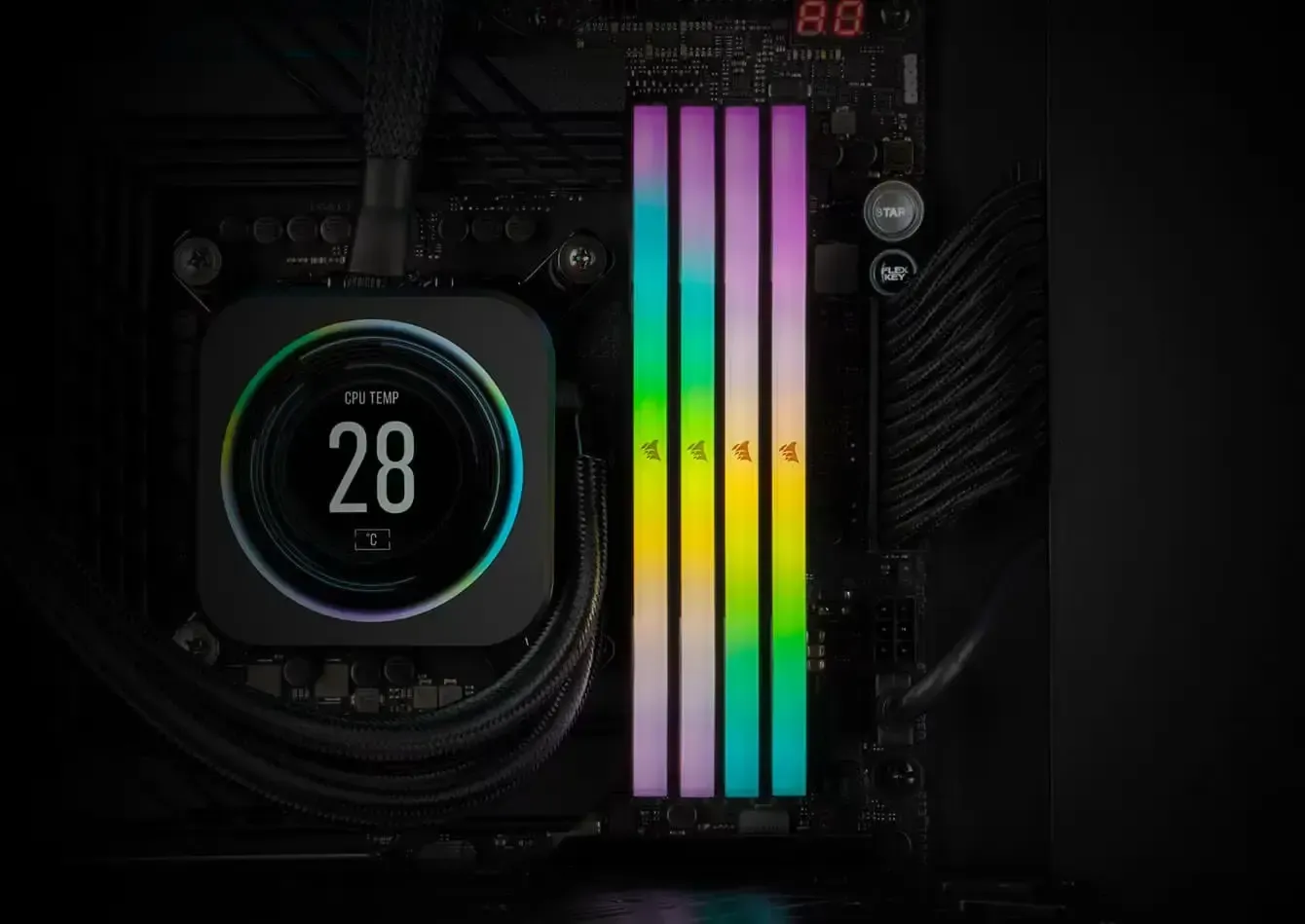 CORSAIR Vengeance RGB DDR5 96GB (2x48GB) 7000MHz Memory | Evetech
