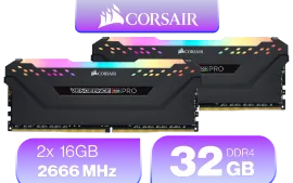 Corsair Vengeance RGB PRO 32GB DDR4-2666 Desktop RAM | Evetech