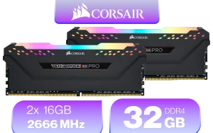 Corsair Vengeance RGB PRO 32GB DDR4-2666 Desktop RAM - image 1